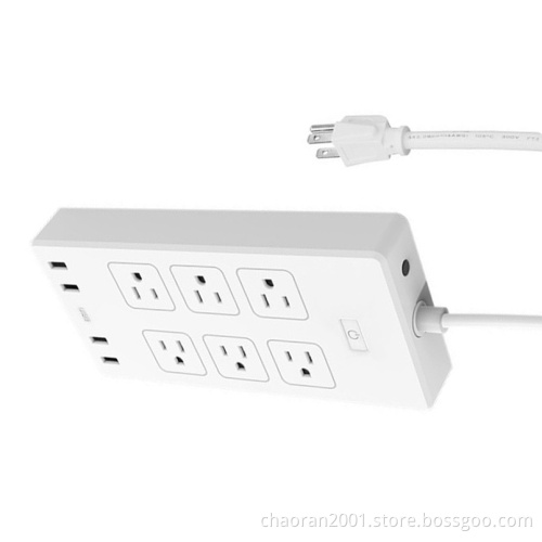 US Smart Wifi Usb Power Strip Surge Protector Outlet Socket Power Extensions Strip Electrical Power Strips TUYA